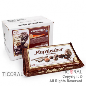 ARCOR MAPRICUBER TABLETA SEMIAMARGO 6 X 800 GRS